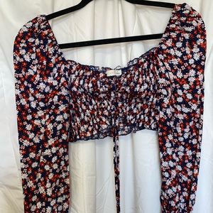 Boutiqe purchased crop with matching skirt set